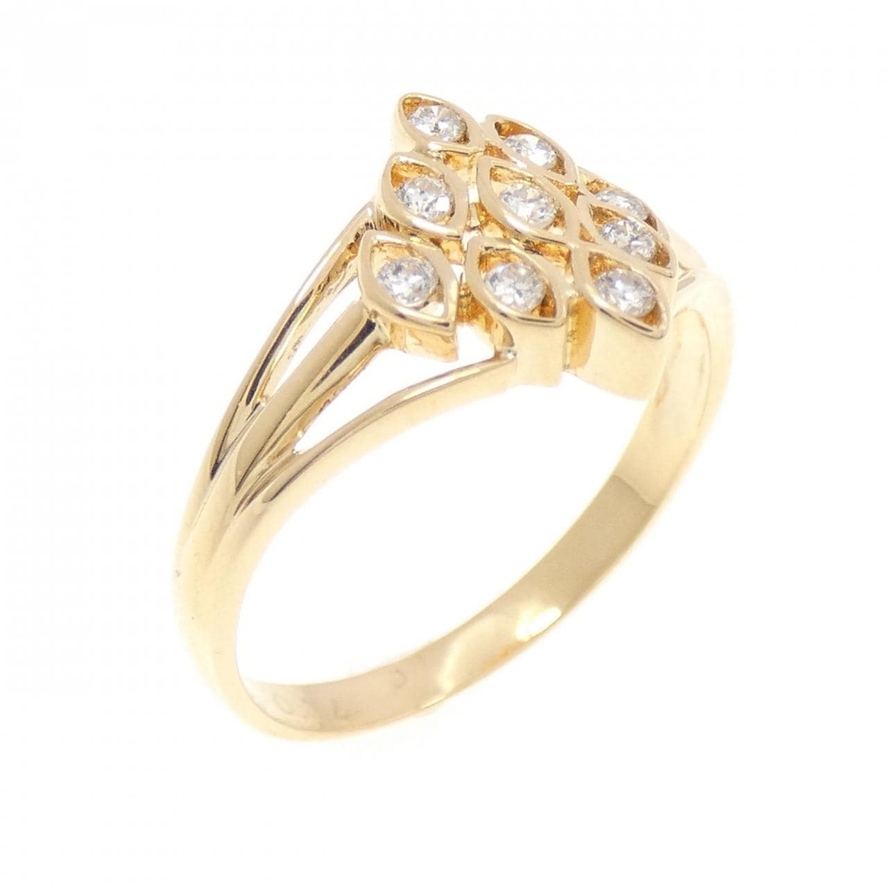 K18YG ダイヤモンド リング 0.14CT