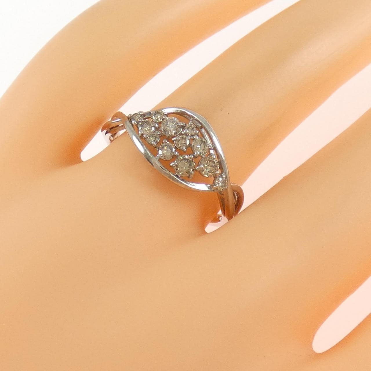 PT950 ダイヤモンド リング 0.40CT