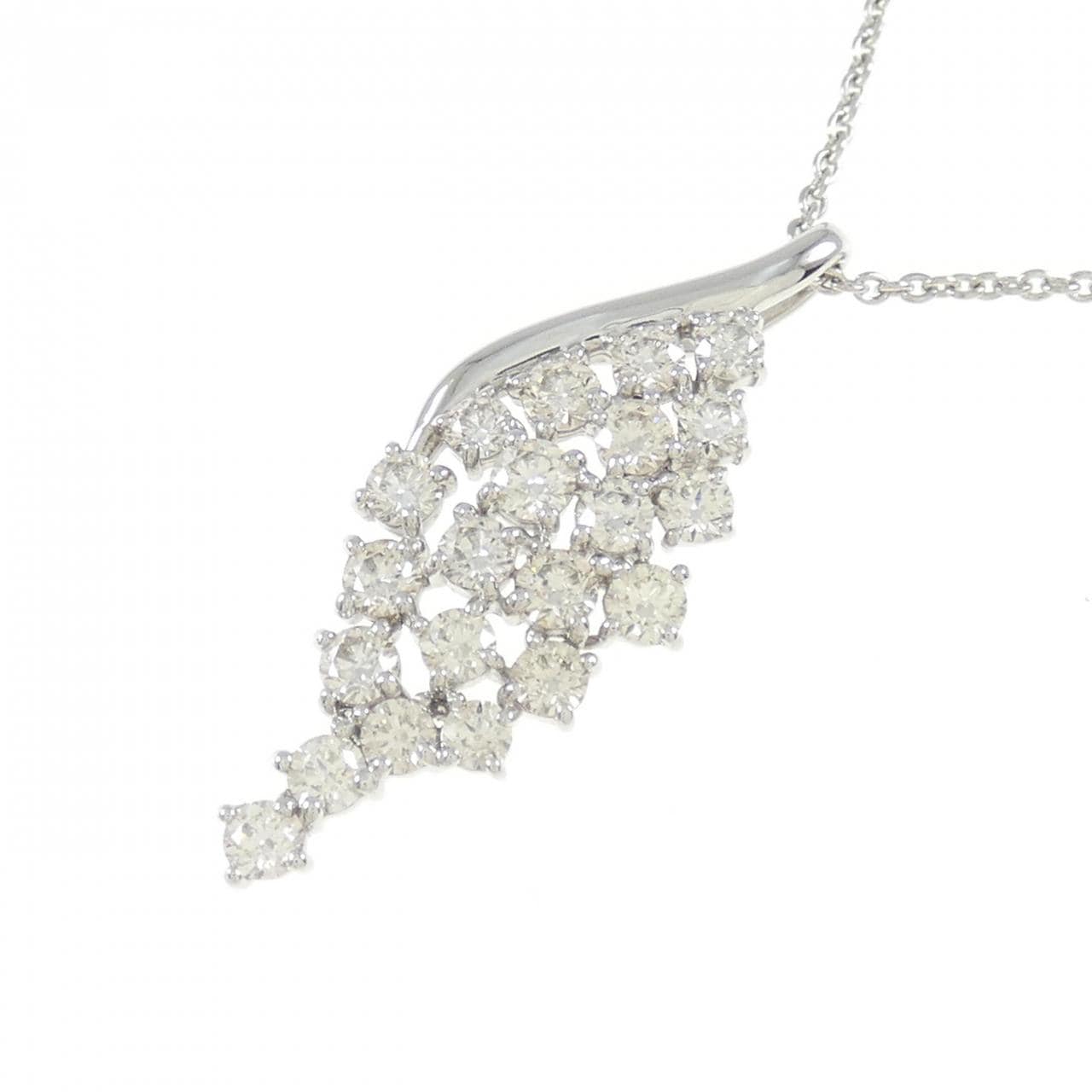 PT950/PT850 ダイヤモンド ネックレス 1.00CT