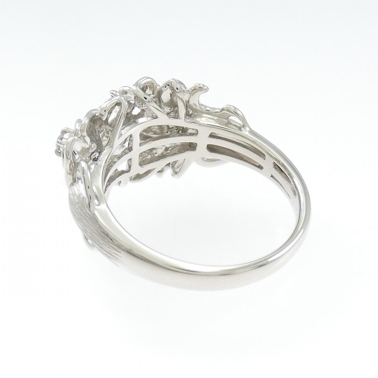 PT999 フラワー ダイヤモンド リング 0.16CT