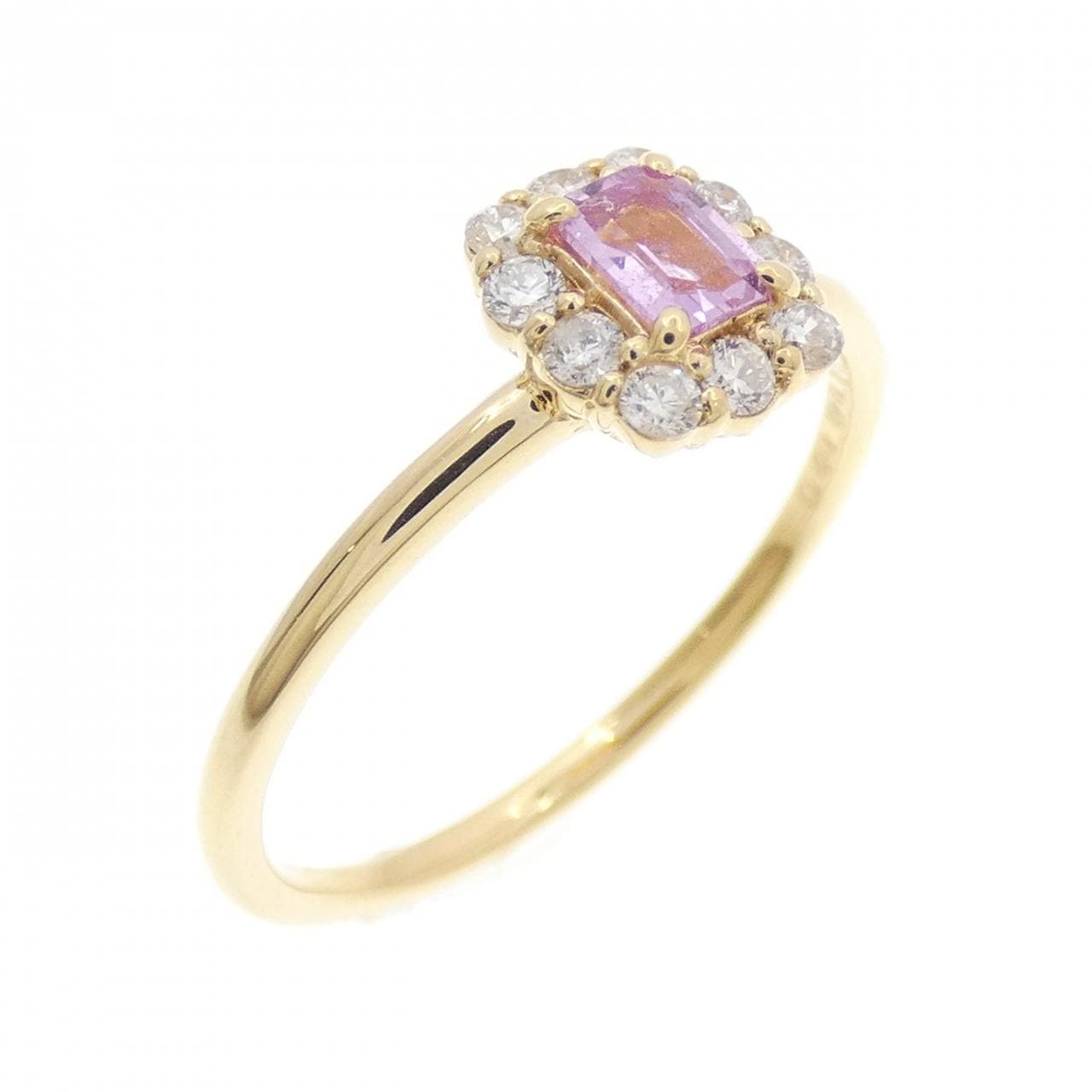 K18YG サファイヤ リング 0.40CT