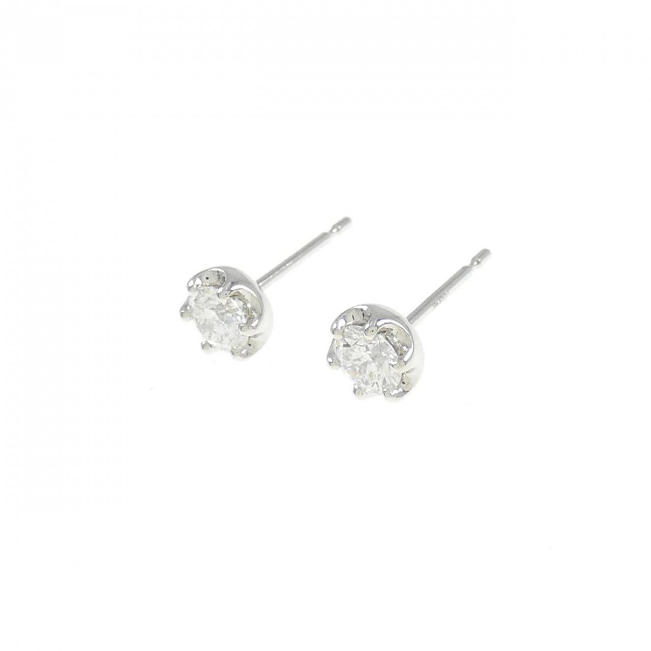 【リメイク】PT/ST ダイヤモンド ピアス 0.309CT 0.315CT F VS2 EXT H&C