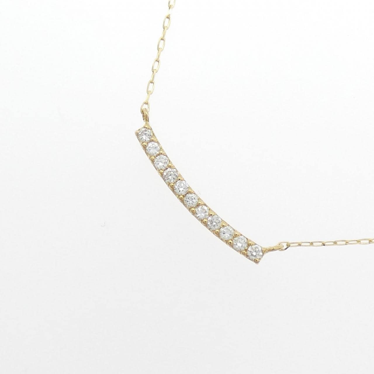 【リメイク】K18YG ダイヤモンド ネックレス 0.10CT