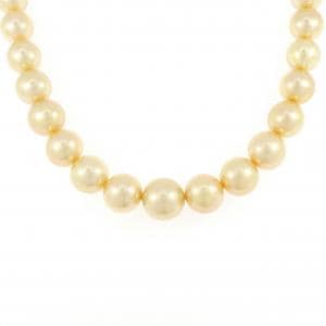 シルバークラスプ 白蝶パール ネックレス 9.5-13mm