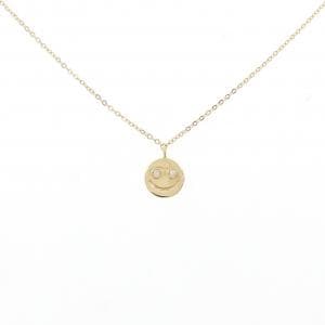 K18YG スマイル ダイヤモンド ネックレス