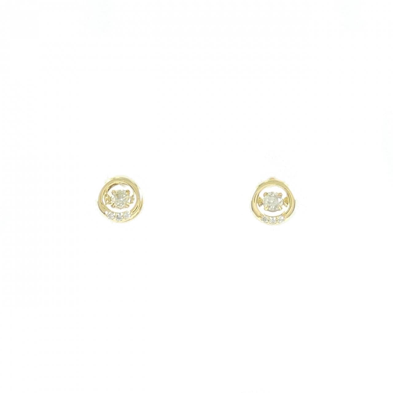 K18YG ダイヤモンド ピアス 0.16CT