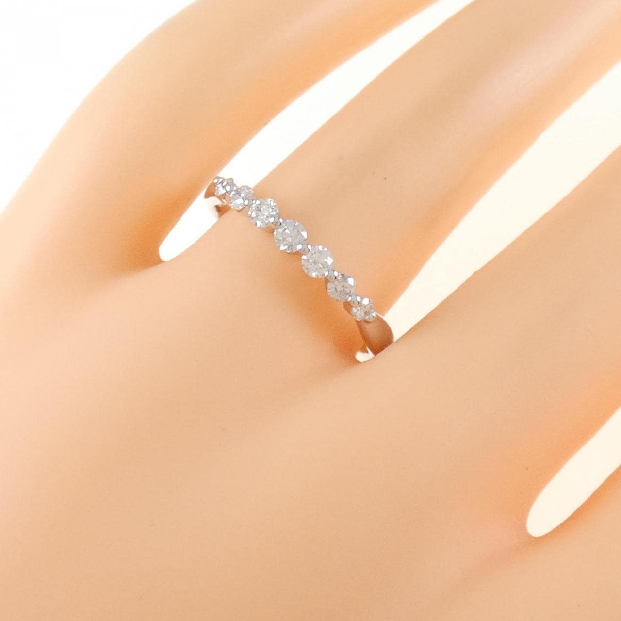 K18WG ダイヤモンド リング 0.30CT