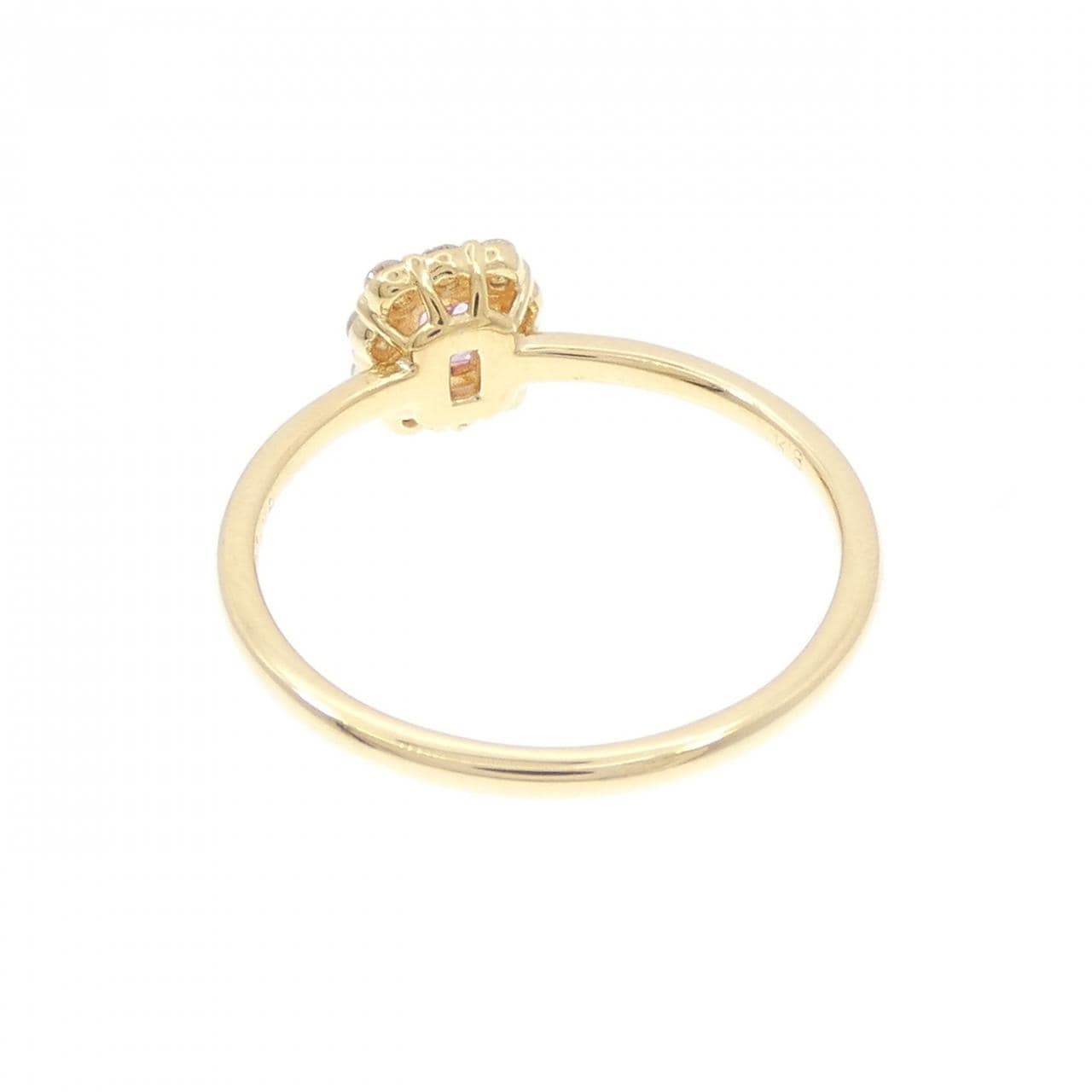 K18YG サファイヤ リング 0.40CT