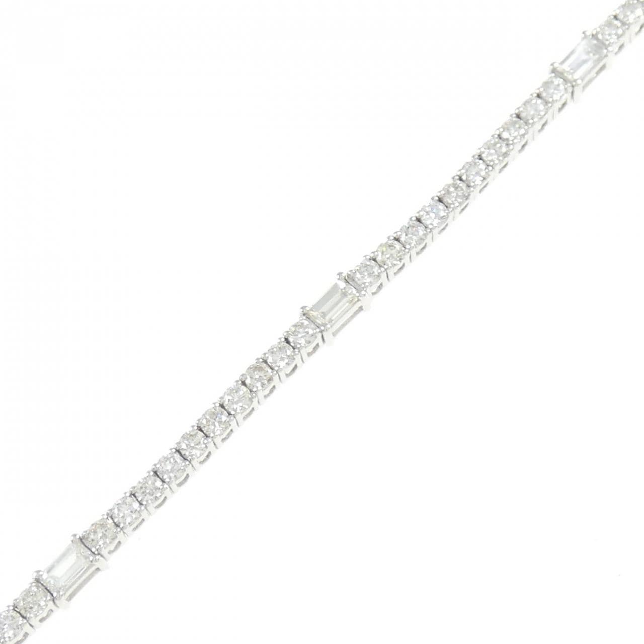 【新品】K18WG ダイヤモンド ブレスレット 2.00CT