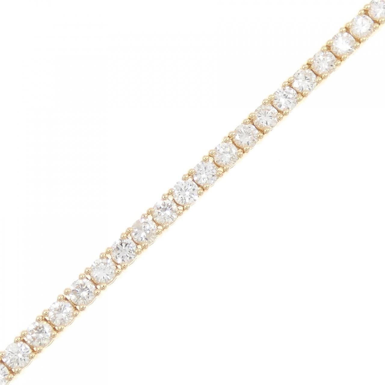 【リメイク】K18YG ダイヤモンド ブレスレット 4.27CT