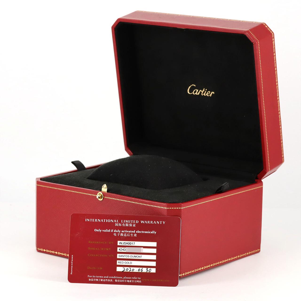 Cartier Santos-Dumont SM PG/D WJSA0017 PG/RG石英