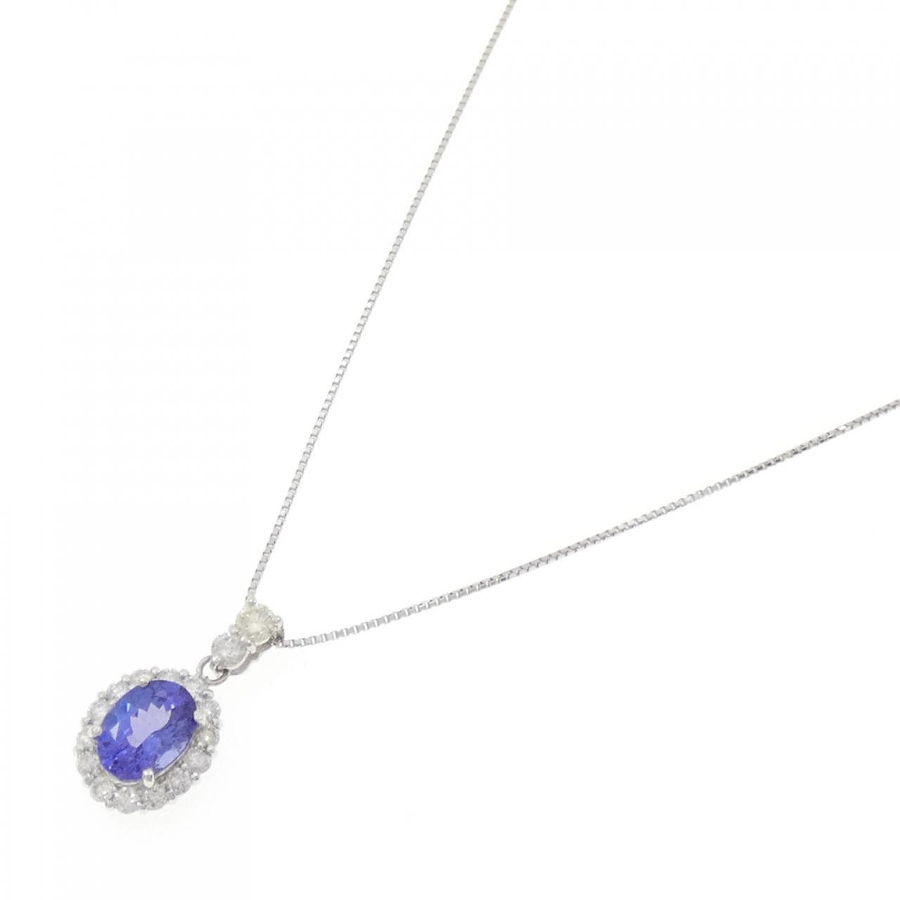 PT900/PT850 タンザナイト ネックレス 1.96CT