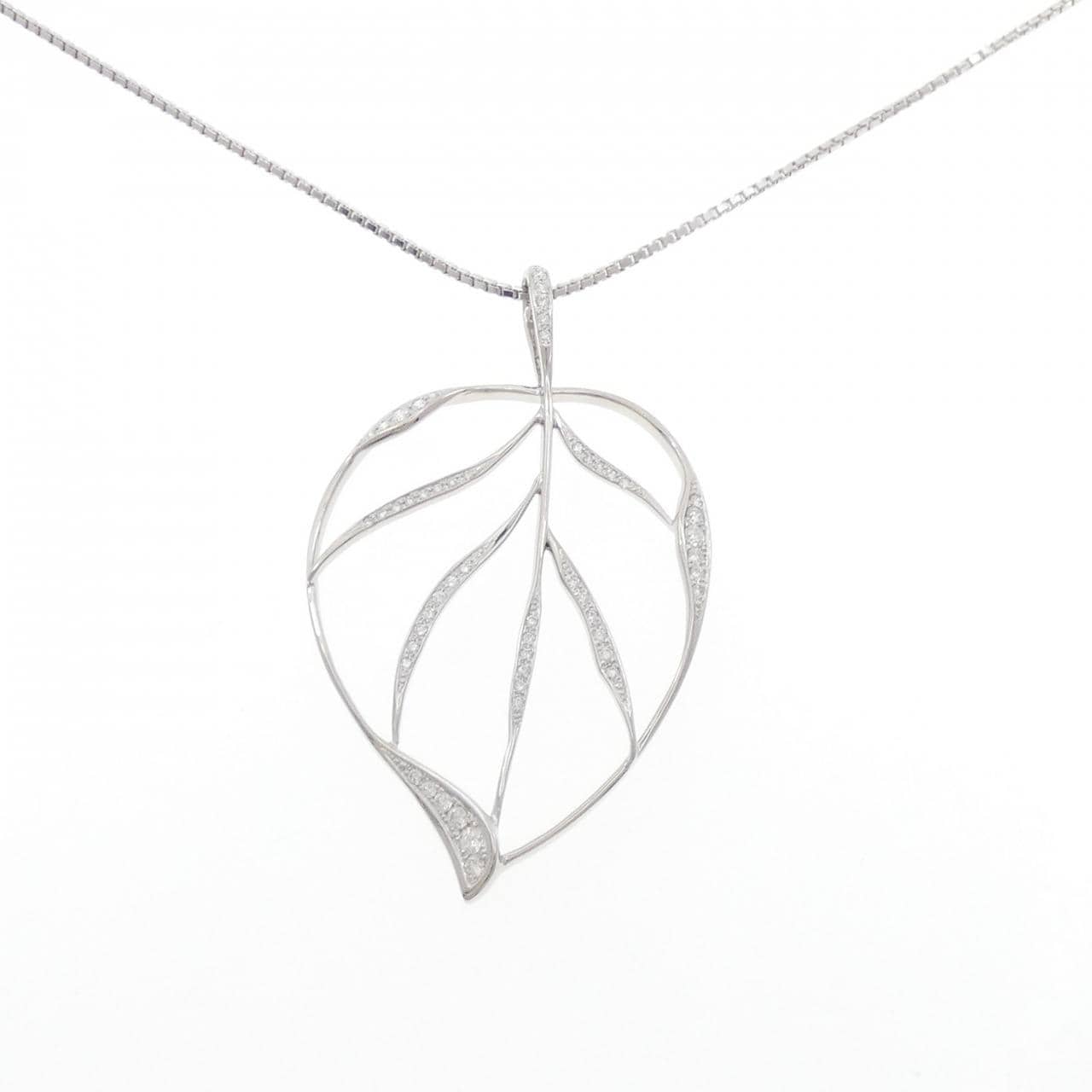 PT900/PT850 リーフ ダイヤモンド ネックレス 0.70CT