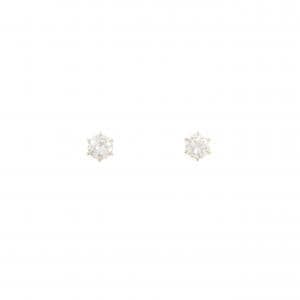 【リメイク】K18YG/ST ダイヤモンド ピアス 0.207CT 0.210CT E-F VS1-2 Good