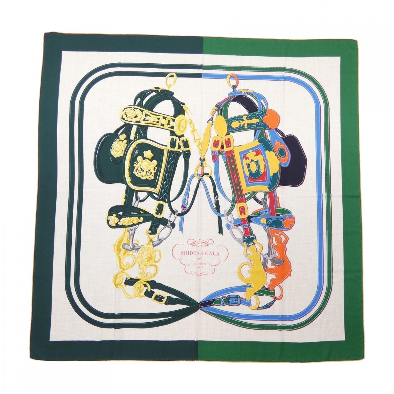 エルメス HERMES BRIDES DE GALA APPLIQUE PIQUE H243940S カレジェアン140 ショール