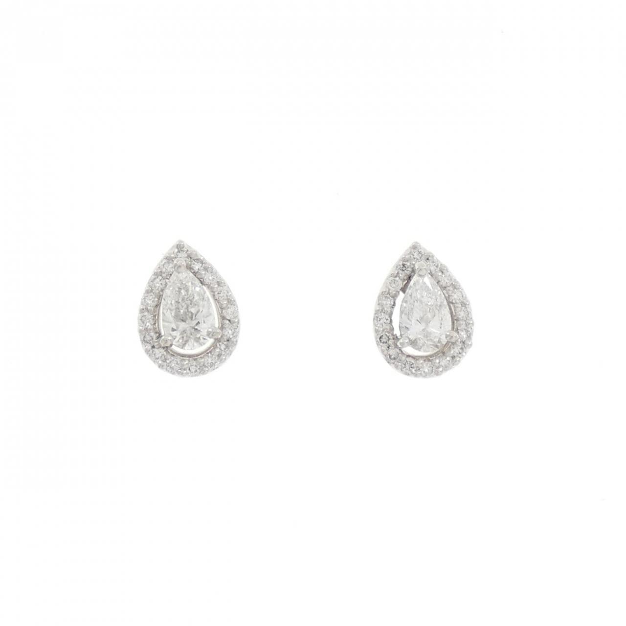 PT900 ダイヤモンド ピアス 0.497CT
