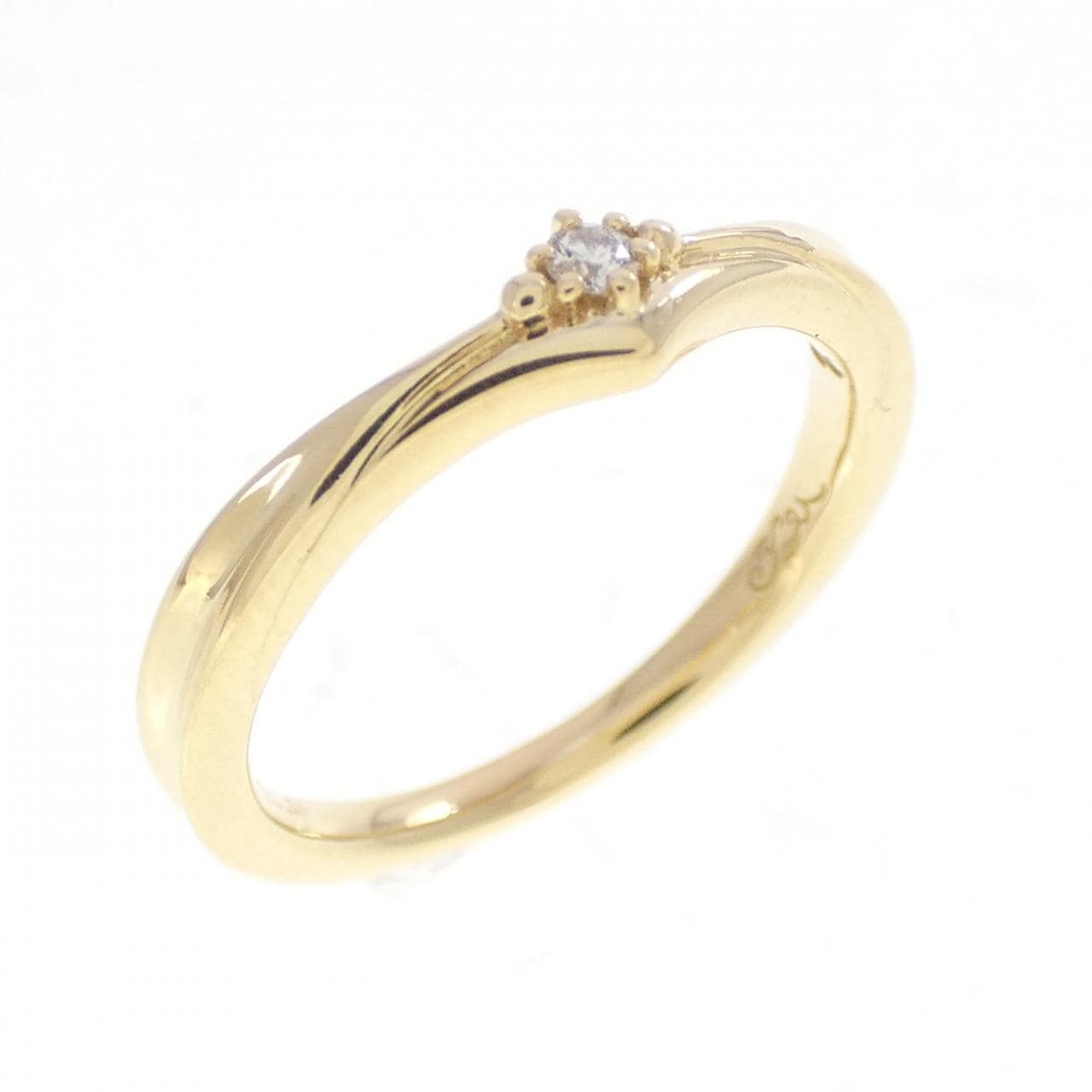 K18YG ダイヤモンド リング 0.02CT