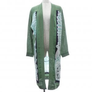 エルメス HERMES LE JARDIN LA MAHARANI *76-7757 ツイルレーヌ. ロングカーディガン