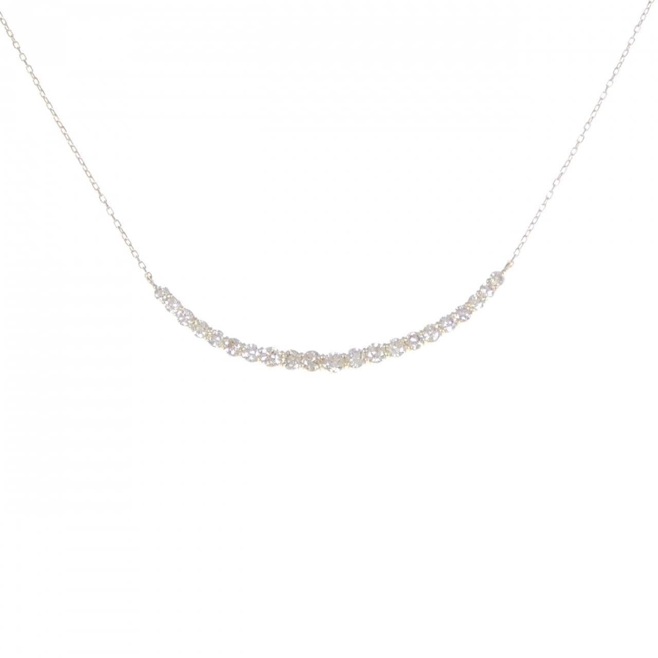 K18YG ダイヤモンド ネックレス 1.03CT