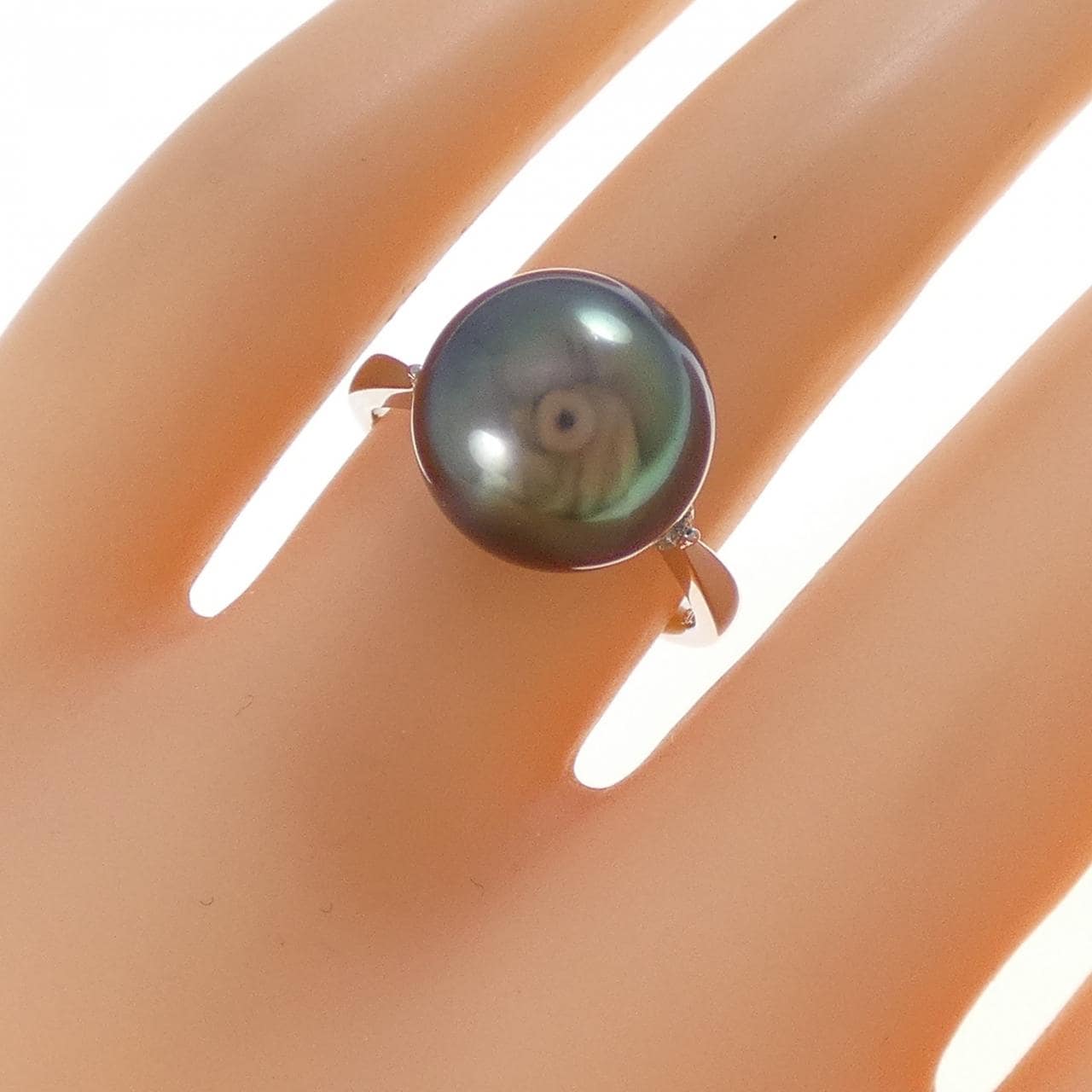 PT900 黒蝶パール リング 11.6mm