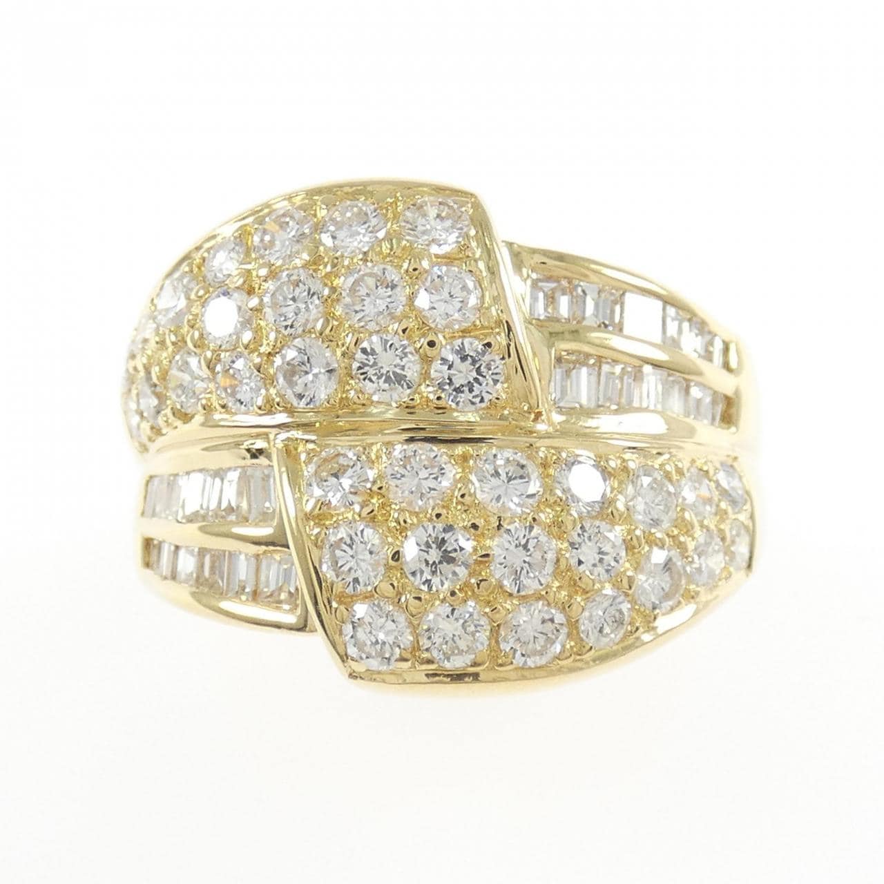 18KYG ダイヤモンド リング 1.62CT