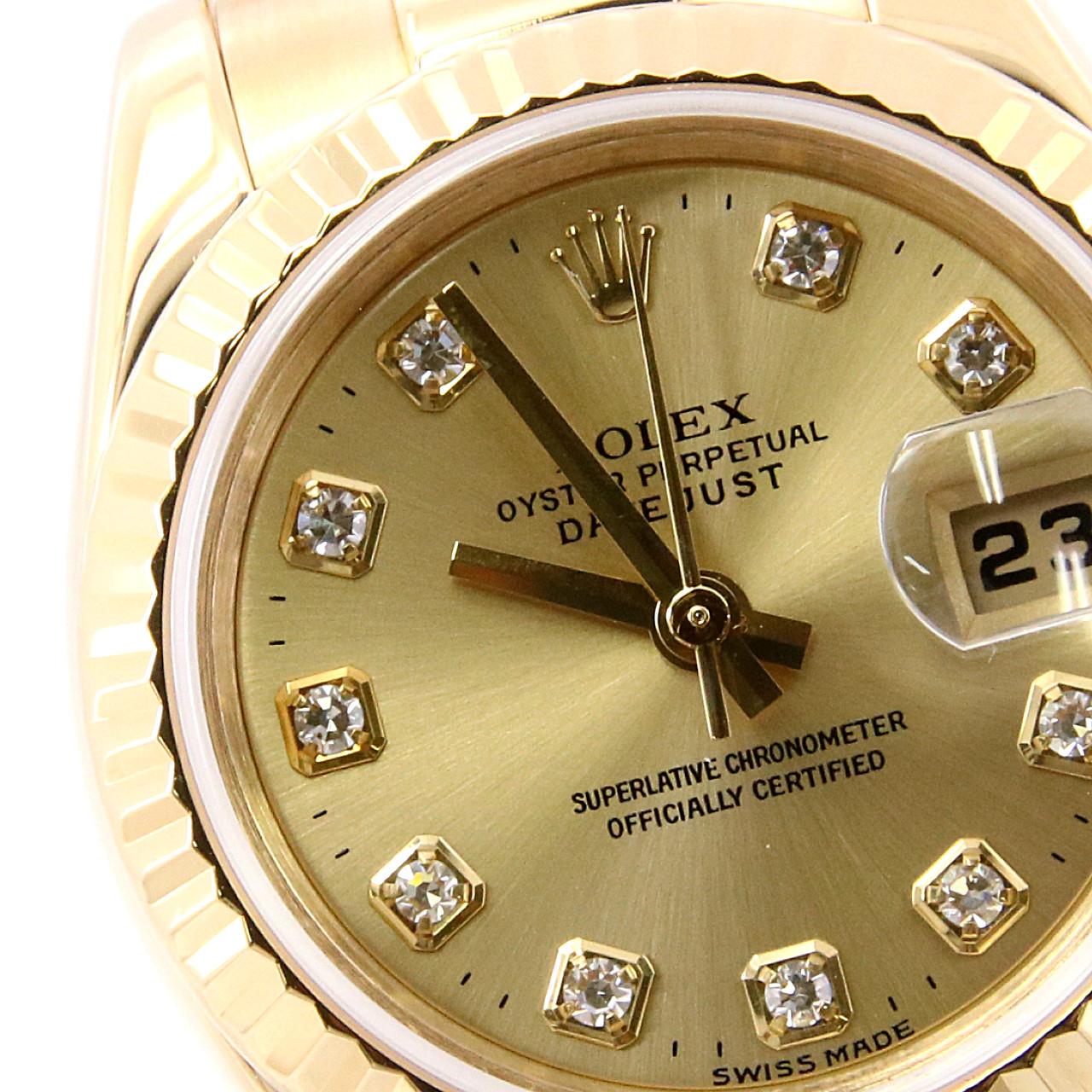 ROLEX Datejust 179178G YG Automatic F number