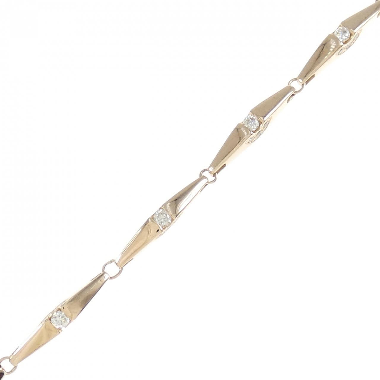 K18PG Diamond bracelet 0.90CT