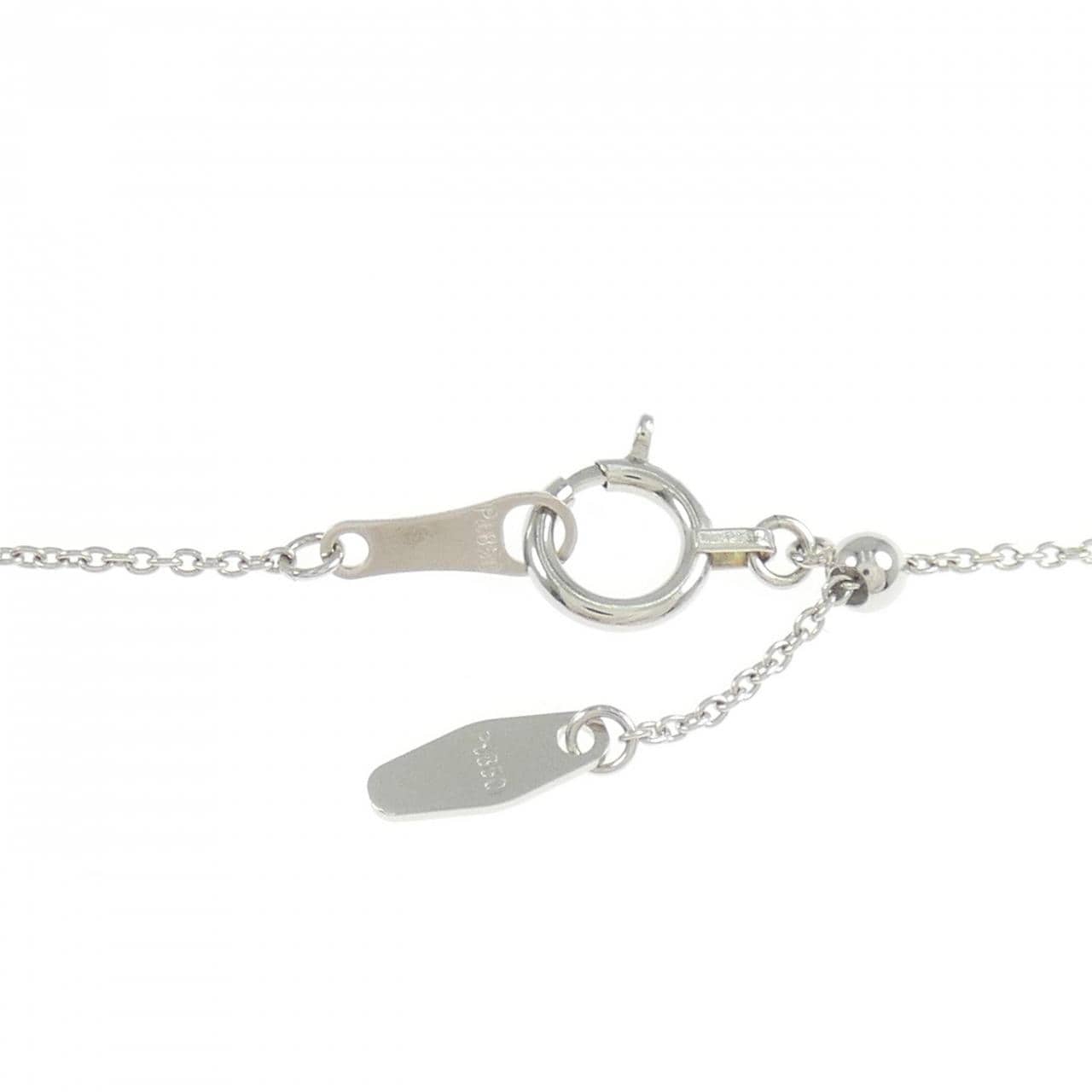 【リメイク】PT900/PT850 ダイヤモンド ネックレス 0.328CT FIY SI1 ファンシーカット
