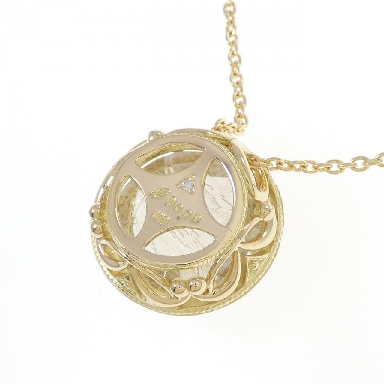 K18YG ルチルクオーツ ネックレス