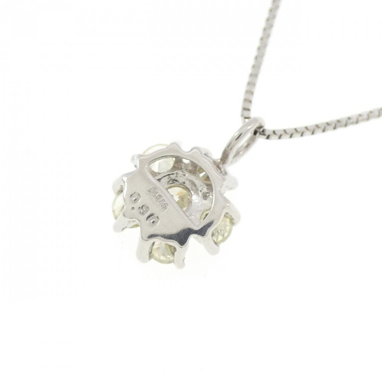 PT900/PT850 Flower Diamond Necklace 0.30CT