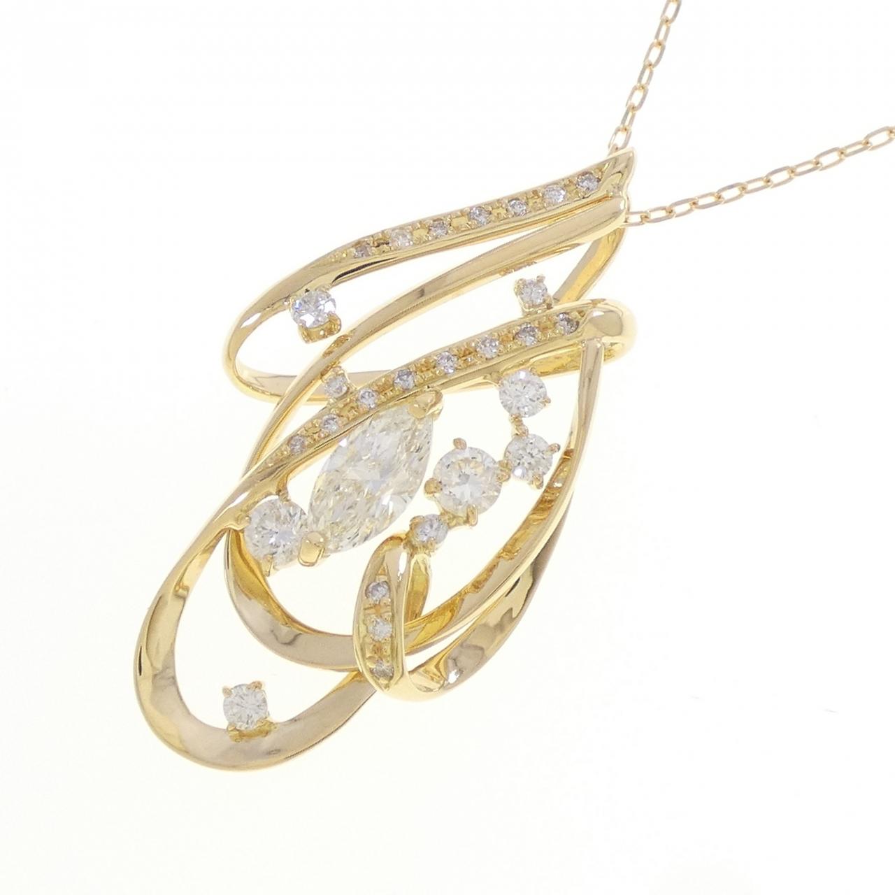 K18YG ダイヤモンド ネックレス 0.519CT