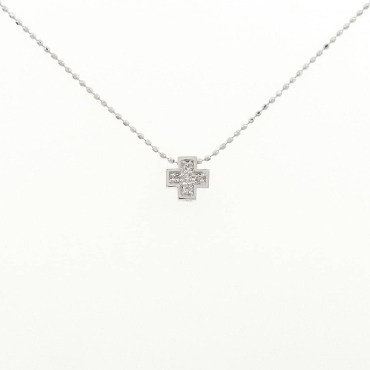 K18WG ダイヤモンド ネックレス 0.05CT