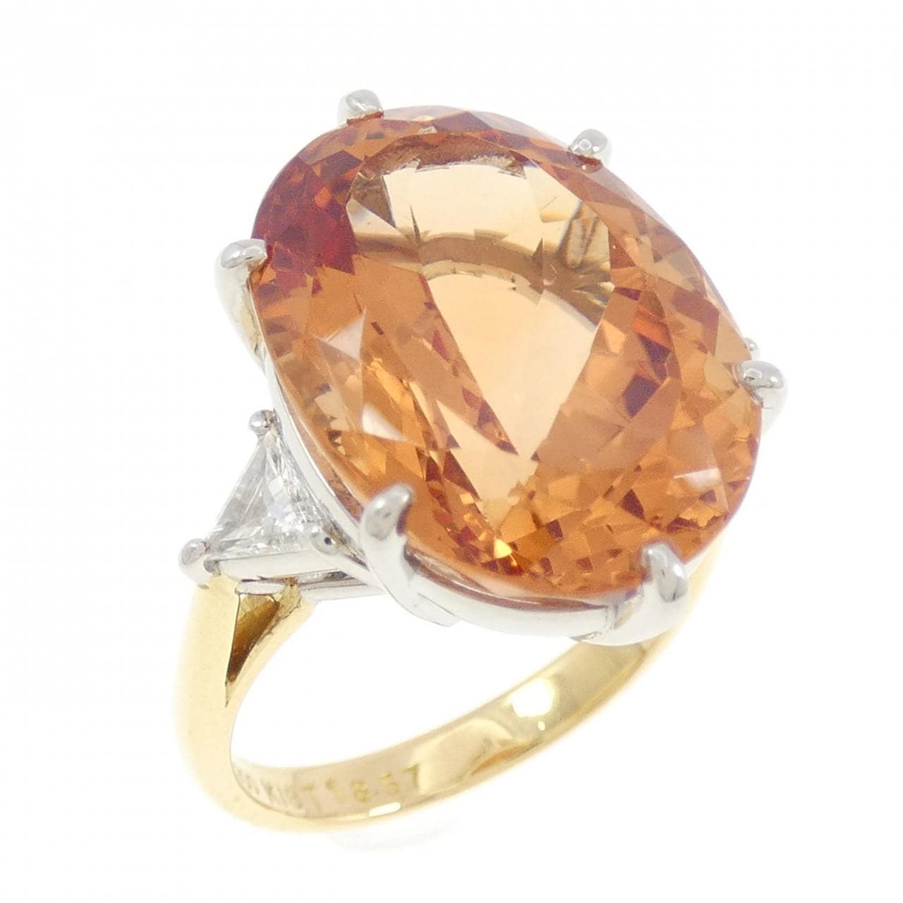 サザンクロス インペリアルトパーズ リング 18.57CT