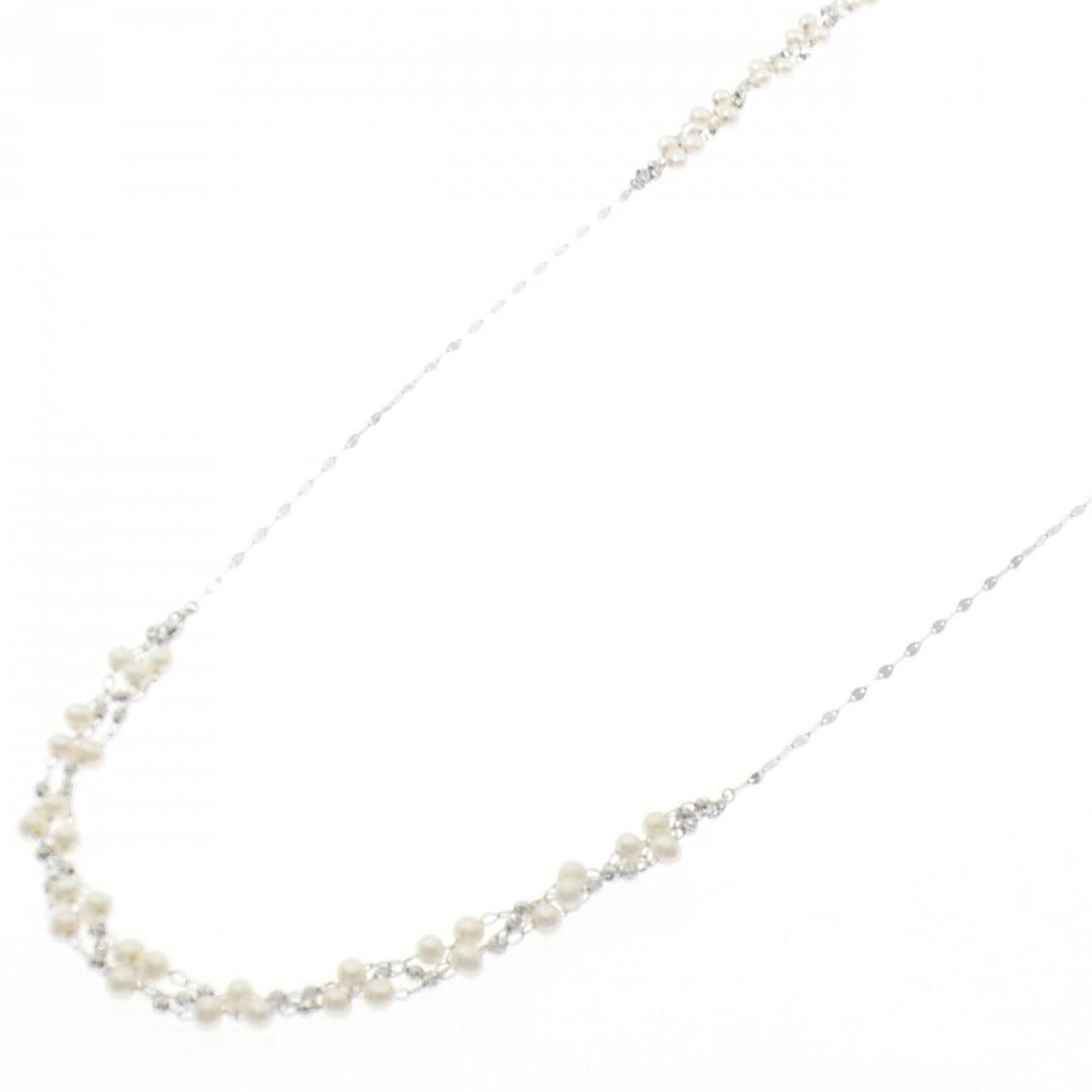 K10WG 淡水パール ネックレス