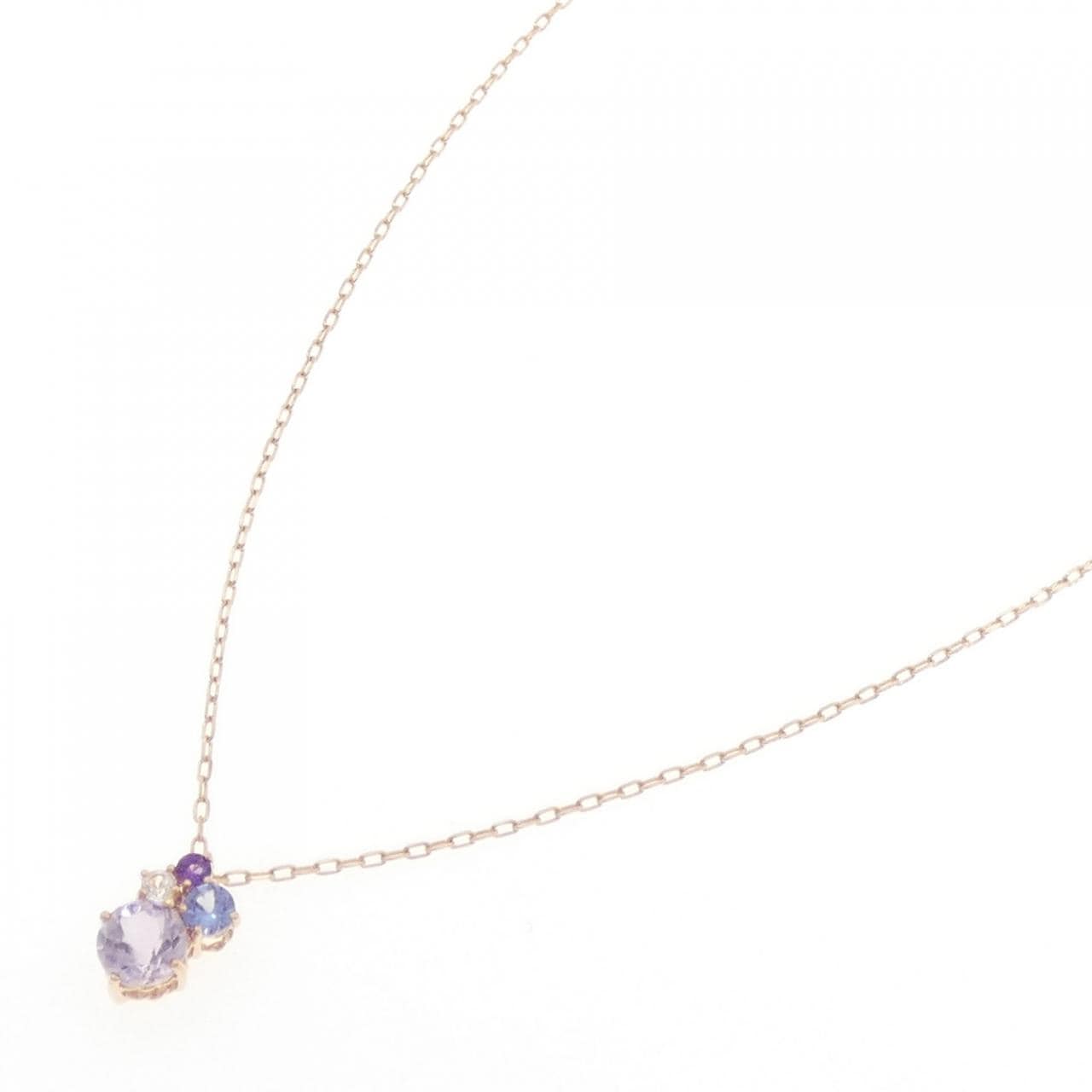 K10PG カラーストーン ネックレス
