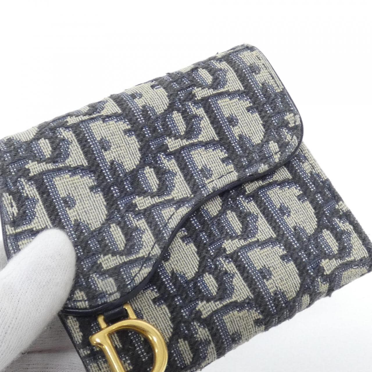 クリスチャンディオール DIOR OBLIQUE サドル ロータス ウォレット S5652CTZQ 財布