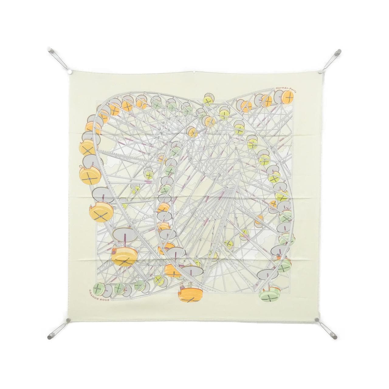 エルメス GRANDE ROUE カレ スカーフ