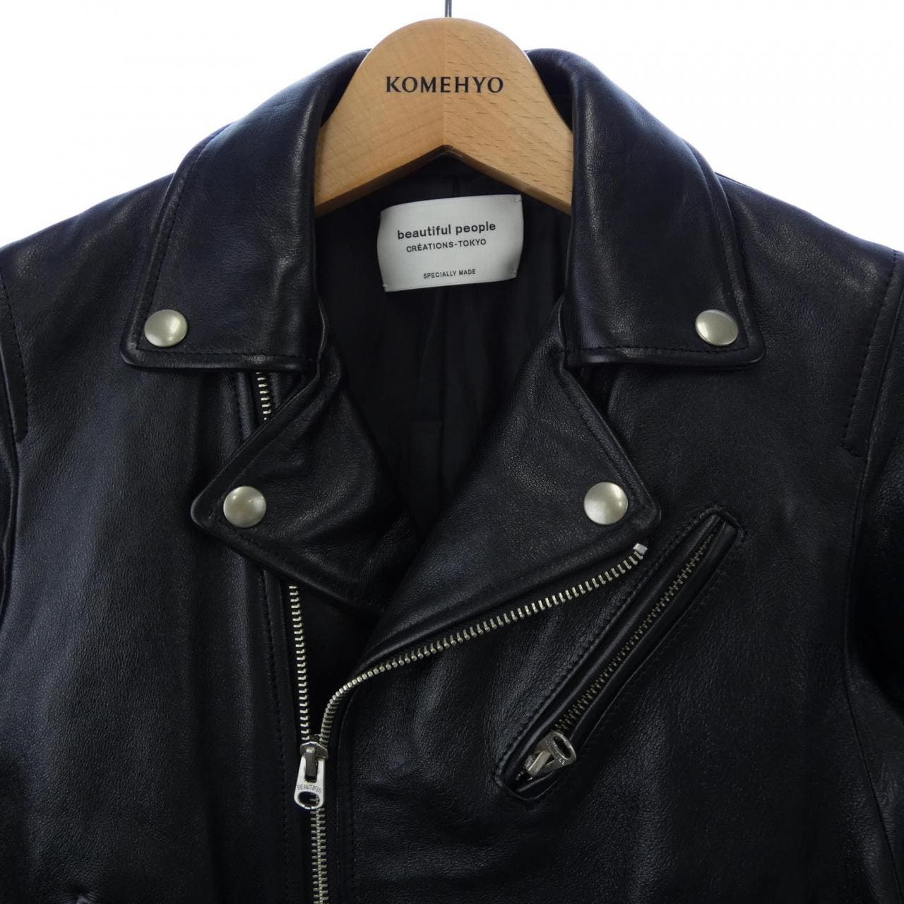 ビューティフルピープル beautiful people レザーライダースジャケット