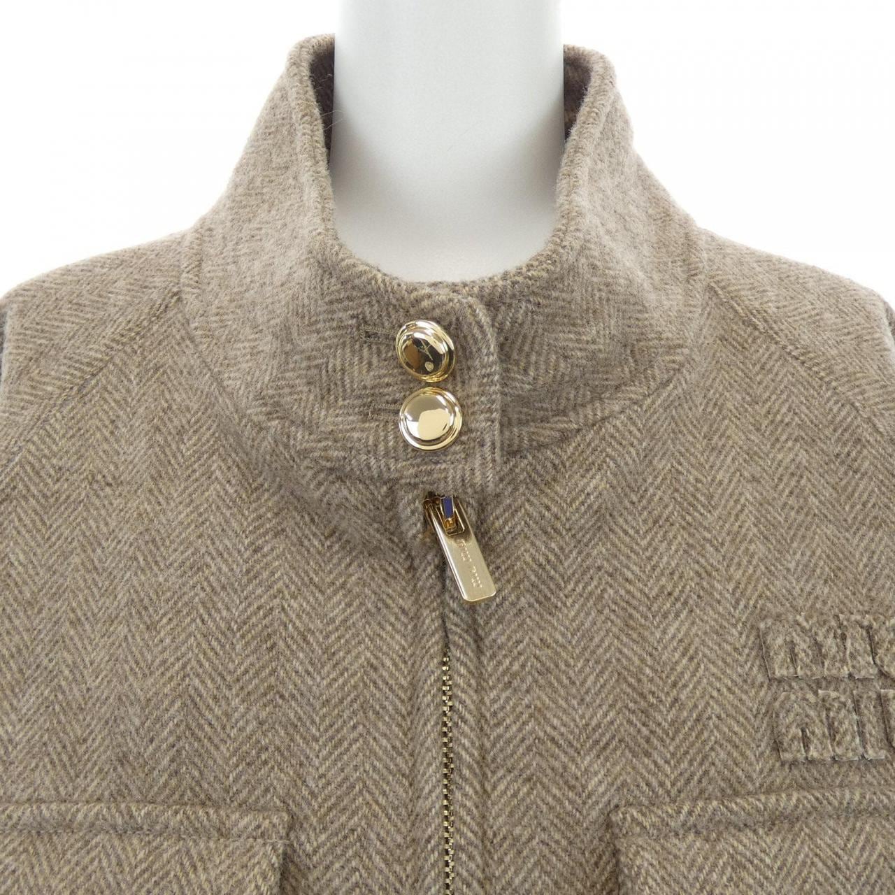 ミュウミュウ MIU MIU MIU MIU ロゴ ML943 S232 15PM ブルゾン