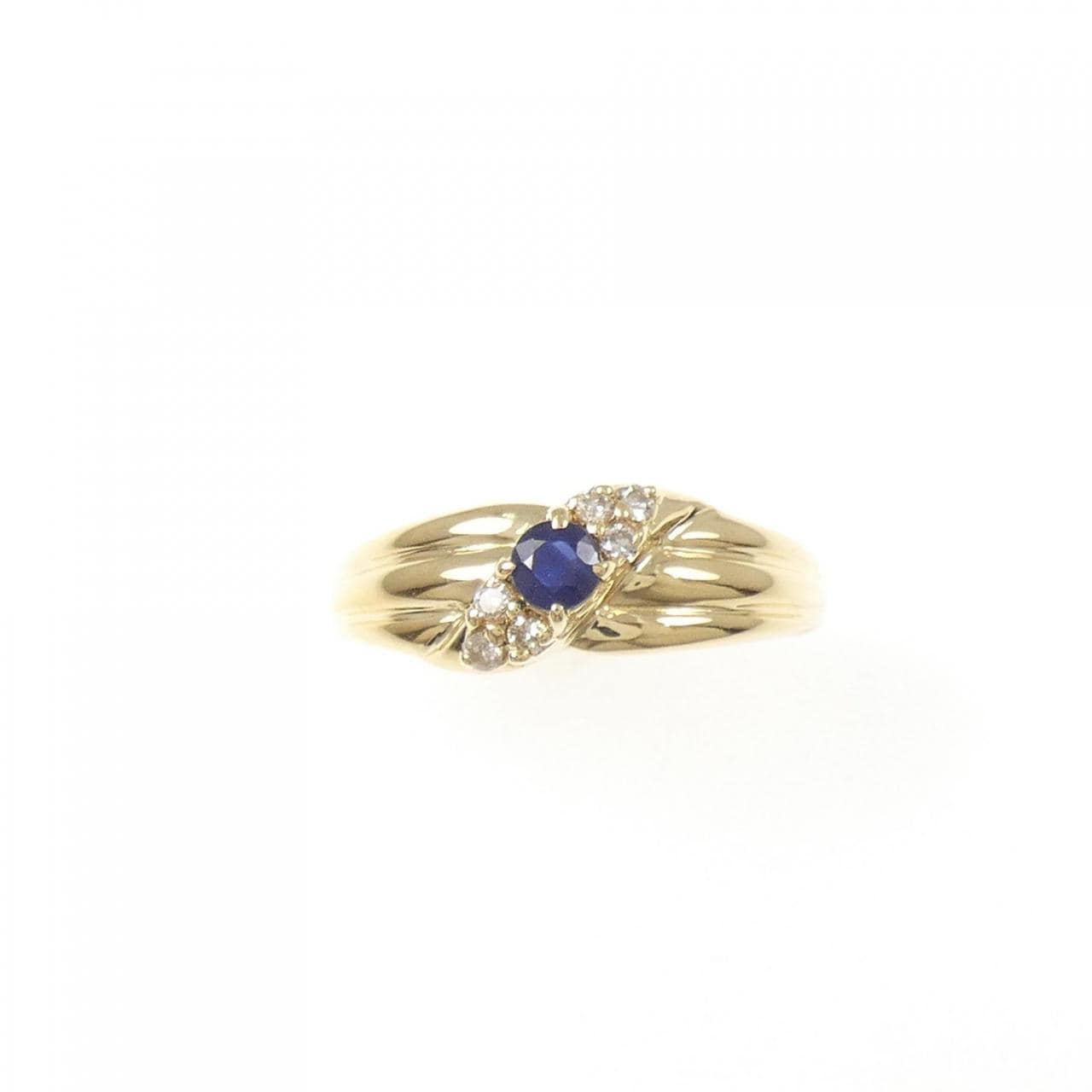 K18YG Sapphire Ring 0.18CT
