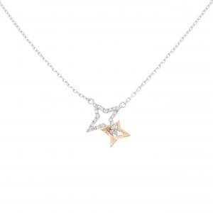 750WG/750YG ダイヤモンド ネックレス 0.10CT