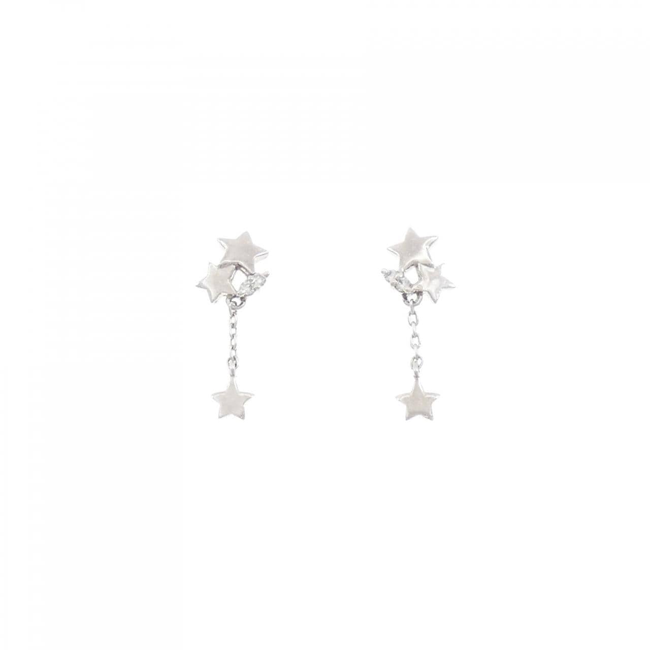 スタージュエリー スター ダイヤモンド ピアス 0.02CT