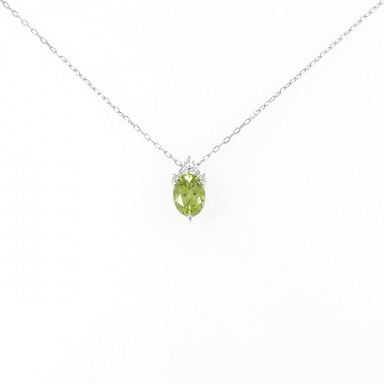 PT Peridot Necklace 1.38CT