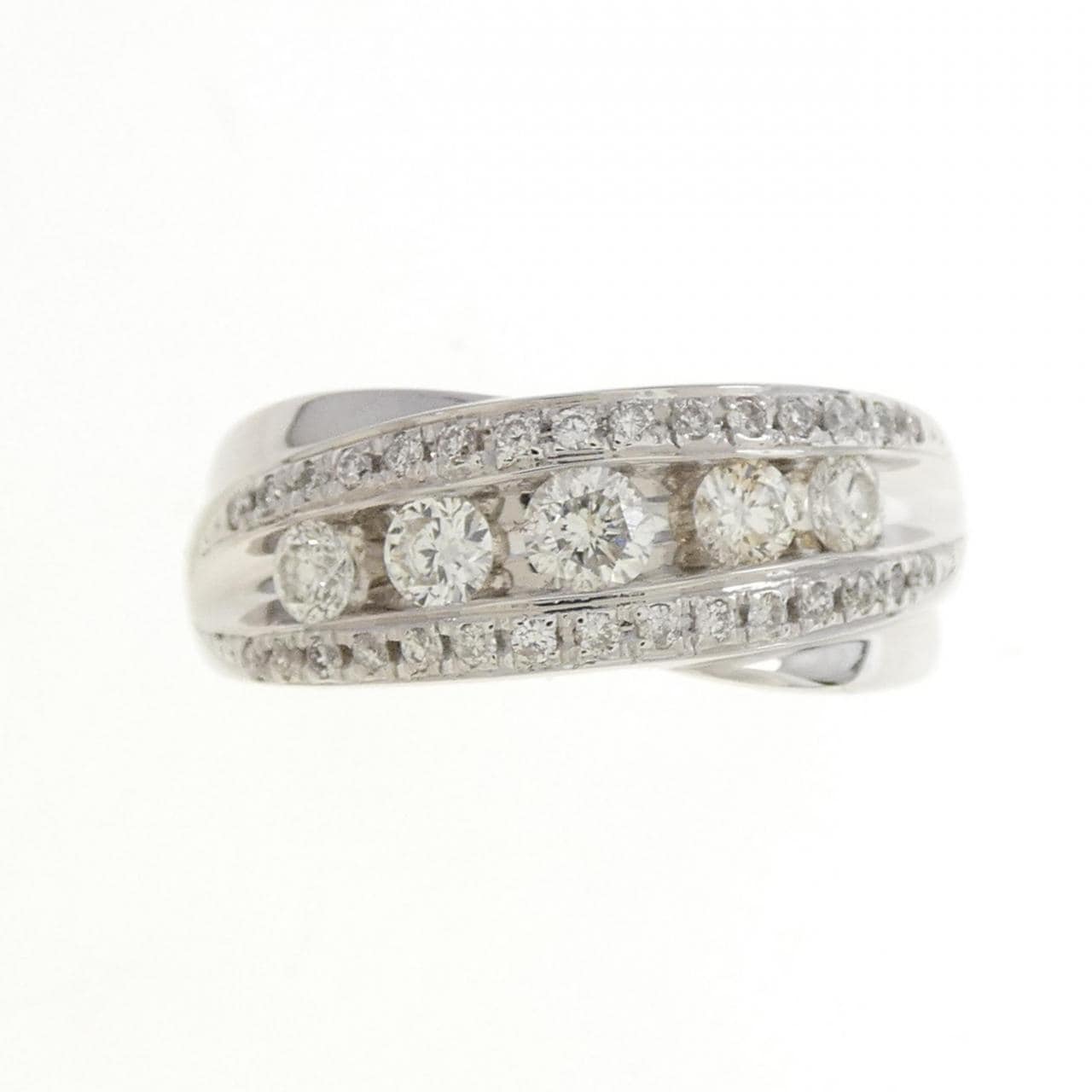 K18WG ダイヤモンド リング 0.50CT