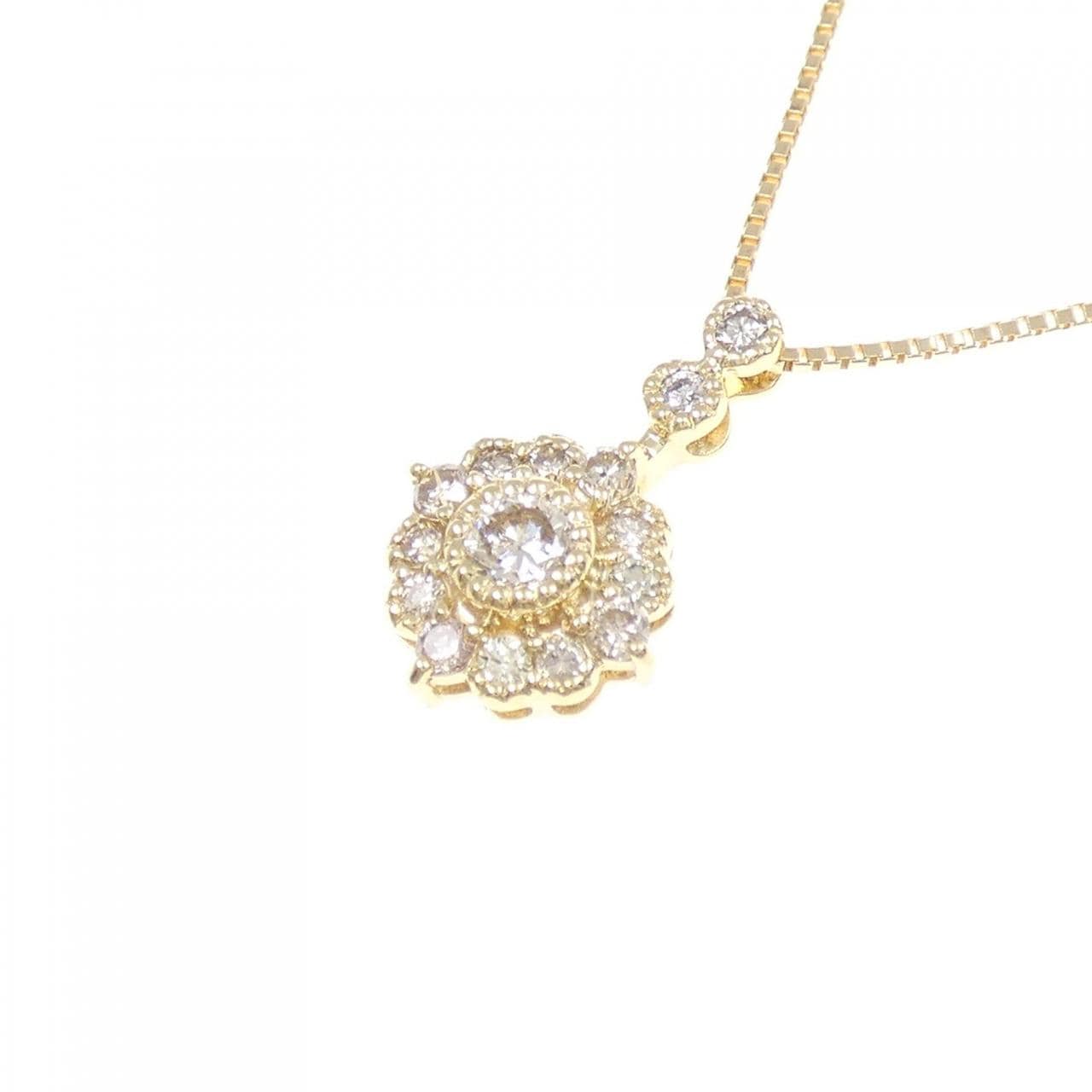 K18YG ダイヤモンド ネックレス 0.50CT