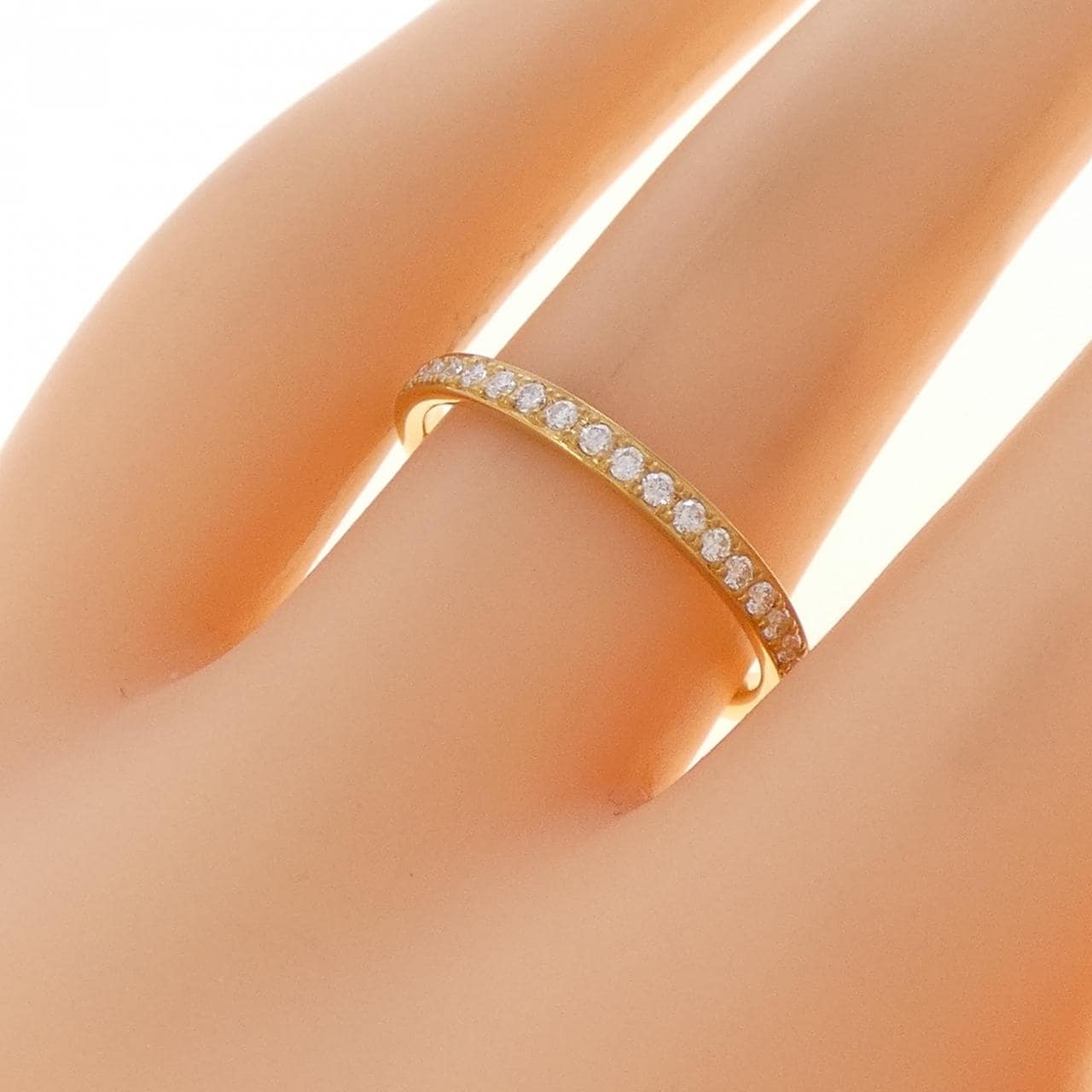 【リメイク】K24YG ハーフエタニティ ダイヤモンド リング 0.20CT