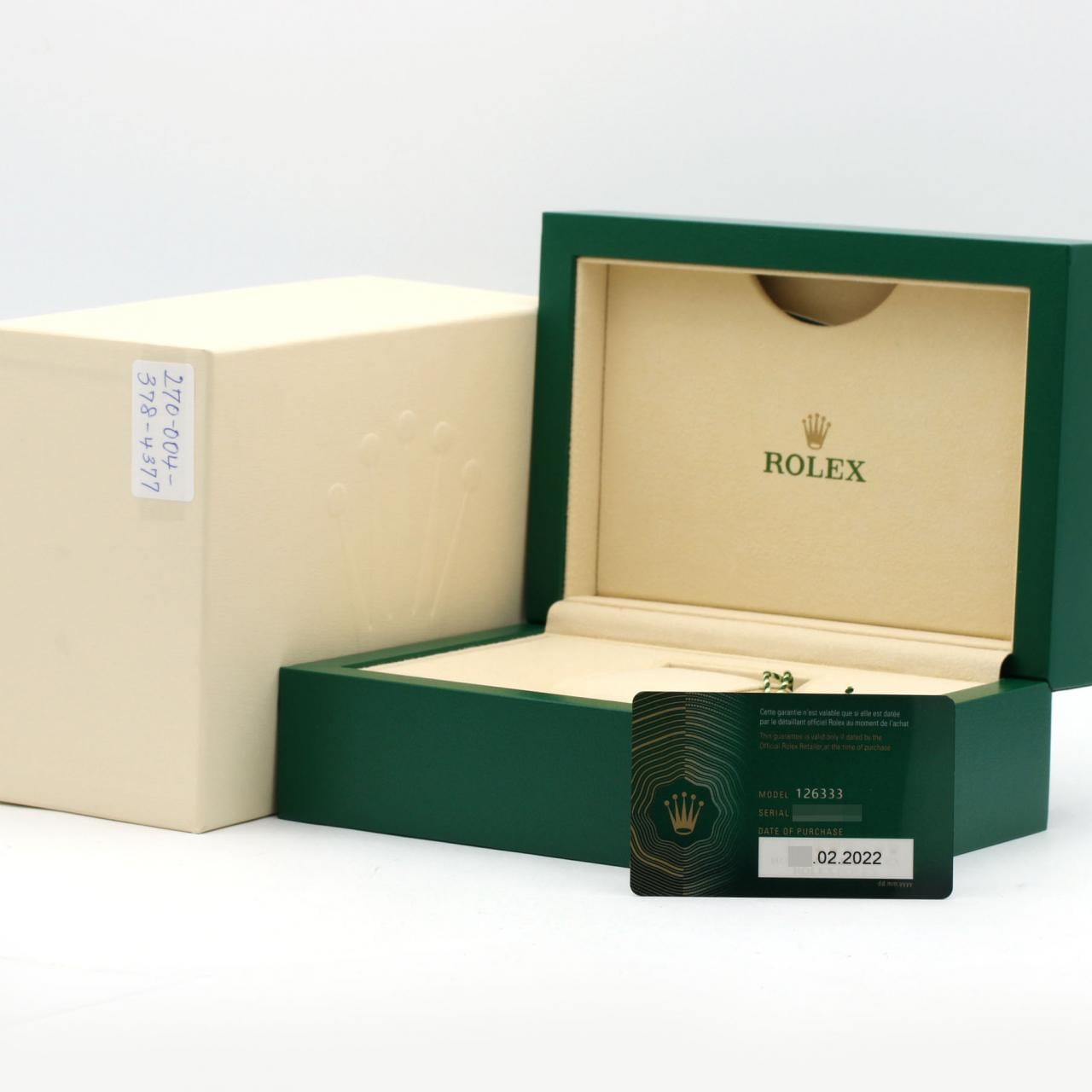 ロレックス デイトジャスト 126333G SSxYG 自動巻 ランダム番