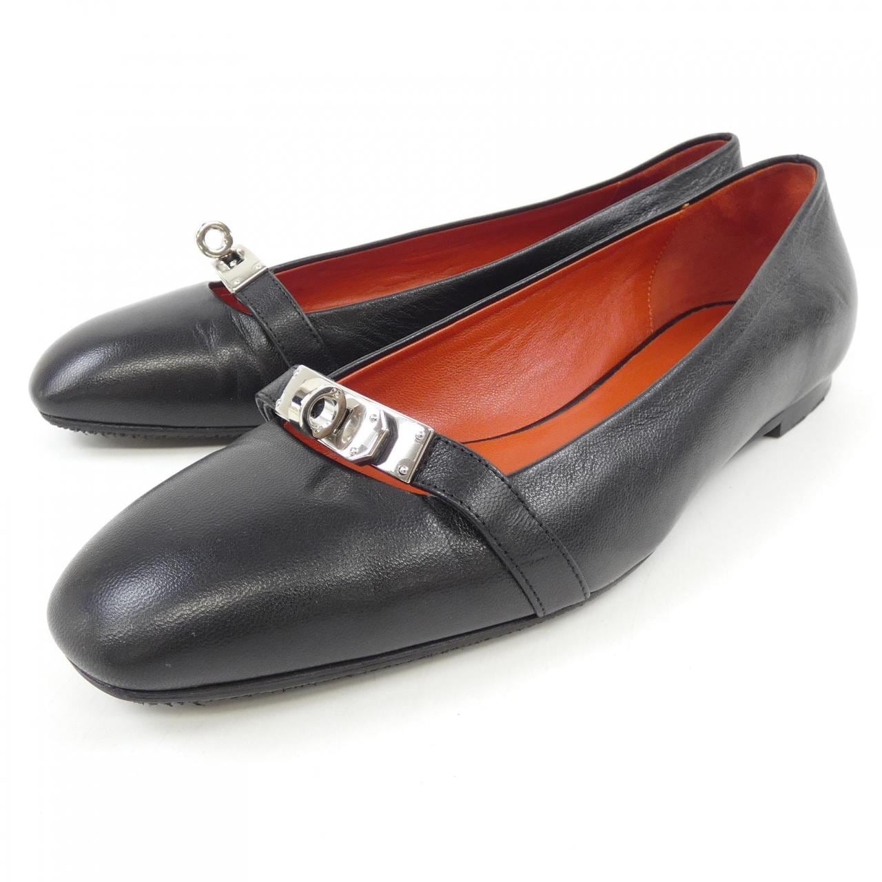 エルメス HERMES BILBAO ビルバオバレリーナ ケリーバックル 202102Z フラットシューズ