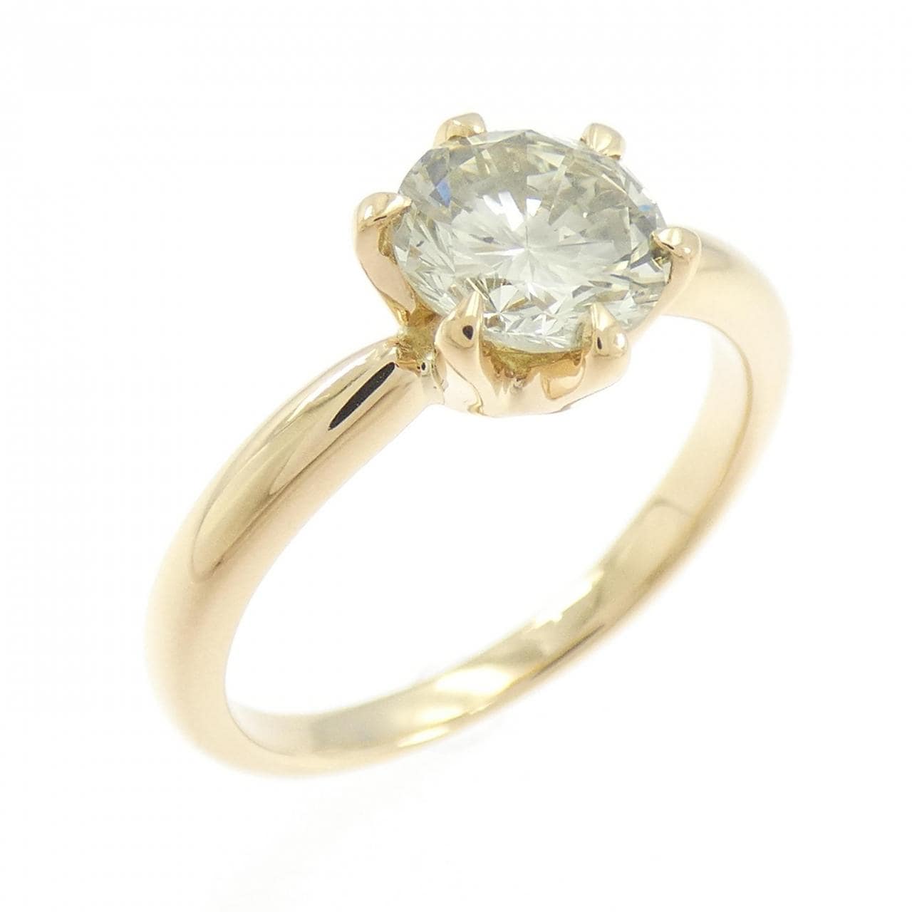 K18YG ダイヤモンド リング 1.156CT