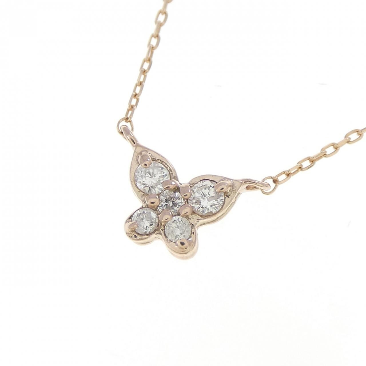 K10PG ダイヤモンド ネックレス 0.08CT
